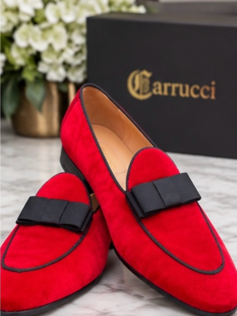 Mens Carrucci Premium Prom Velvet Loafers KS525-102V size 11/ EU 44